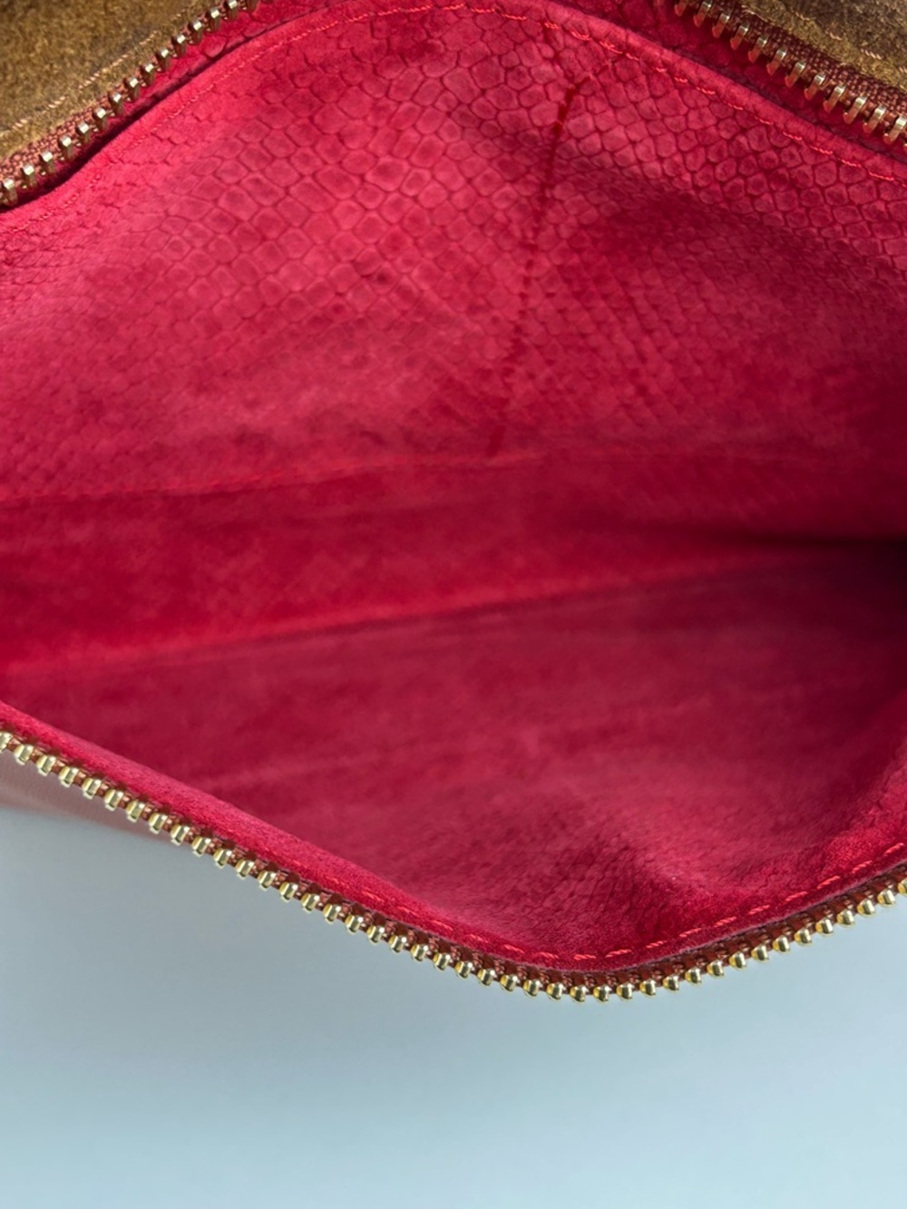 HAMMITT DILLON LOS ANGELES DILLON ARCHES HENNA LEATHER CROSSBODY CLUTCH MEDIUM - Picture 7 of 16